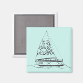 Es ist Zeit zu reisen Magnet (Vorderseite/Rückseite)