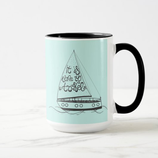 Es ist Zeit zu reisen Tasse (Rechts)