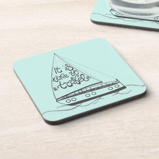 Es ist Zeit zu reisen Untersetzer (Linke Seite)