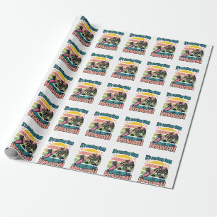 Es ist Zeit zu surfen - Hawaii Geschenkpapier
