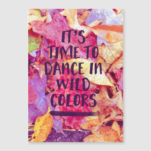 Es ist Zeit zu tanzen Magnetkarte