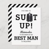 Es ist Zeit zum Anzug! | Werden Sie es sein? Einladung (Vorne/Hinten)