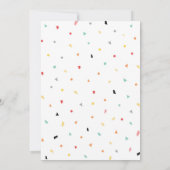 Es ist Zeit zum Party zum Geburtstag Einladung (Rückseite)