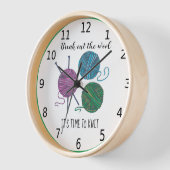 Es ist Zeit zum Strick - grüne Grenze - personalis Uhr (Winkel)