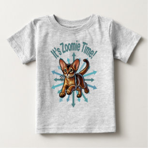 Es ist Zoomie Time Abyssinian Cat Baby T-shirt