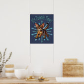 Es ist Zoomie Time Abyssinian Cat Poster (Küche)