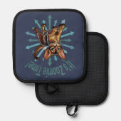 Es ist Zoomie Time Abyssinian Cat Topflappen (Vorderseite/Rückseite)