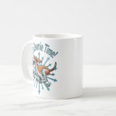 Es ist Zoomie Time American Fox Hound Kaffeetasse (Vorderseite Links)