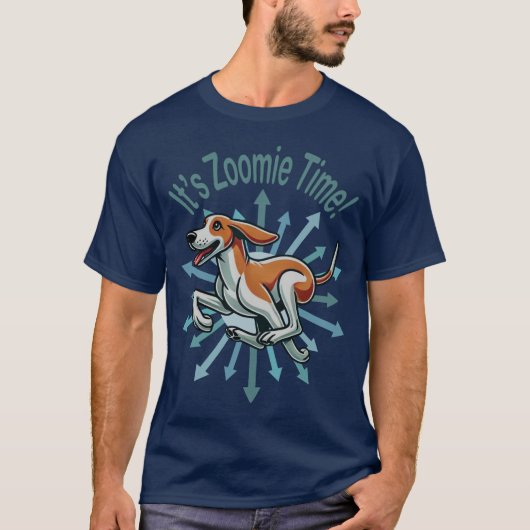 Es ist Zoomie Time American Fox Hound T-Shirt (Vorderseite)