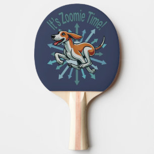 Es ist Zoomie Time American Fox Hound Tischtennis Schläger