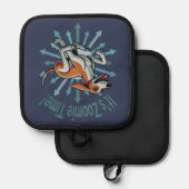 Es ist Zoomie Time American Fox Hound Topflappen (Vorderseite/Rückseite)