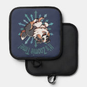 Es ist Zoomie Time Australian Shepherd Topflappen (Vorderseite/Rückseite)