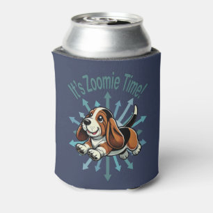 Es ist Zoomie Time Basset Hound Dosenkühler