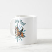 Es ist Zoomie Time Basset Hound Kaffeetasse (Vorderseite Links)