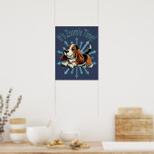 Es ist Zoomie Time Basset Hound Poster (Küche)