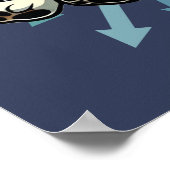 Es ist Zoomie Time Basset Hound Poster (Ecke)