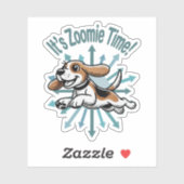 Es ist Zoomie Time Beagle Aufkleber (Blatt)