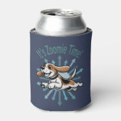 Es ist Zoomie Time Beagle Dosenkühler (Kanne Vorderseite)