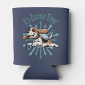 Es ist Zoomie Time Beagle Dosenkühler (Rückseite)
