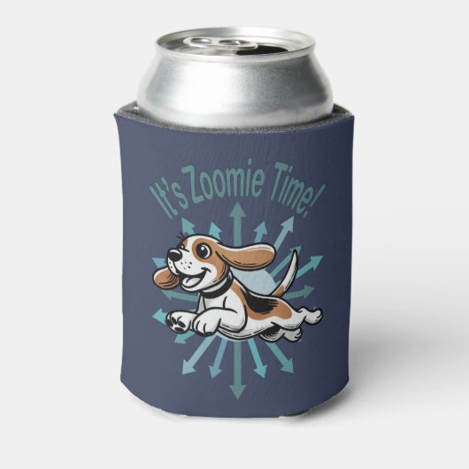 Es ist Zoomie Time Beagle Dosenkühler (Kanne Rückseite)