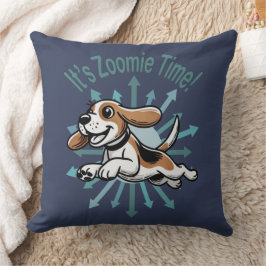 Es ist Zoomie Time Beagle Kissen