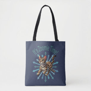 Es ist Zoomie Time Bengalisch Cat Tasche