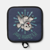 Es ist Zoomie Time Bichon Frise Topflappen (Vorderseite)