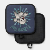 Es ist Zoomie Time Bichon Frise Topflappen (Vorderseite/Rückseite)