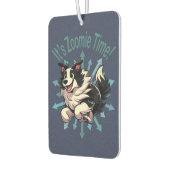 Es ist Zoomie Time Border Collie Autolufterfrischer (Links)