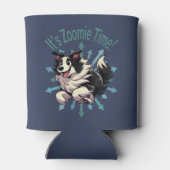Es ist Zoomie Time Border Collie Dosenkühler (Rückseite)