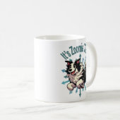 Es ist Zoomie Time Border Collie Kaffeetasse (VorderseiteRechts)
