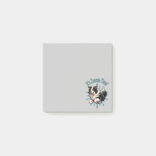 Es ist Zoomie Time Border Collie Post-it Klebezettel