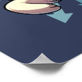 Es ist Zoomie Time Border Collie Poster (Ecke)