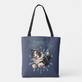 Es ist Zoomie Time Border Collie Tasche (Rückseite)