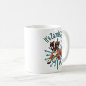 Es ist Zoomie Time Boxer Kaffeetasse (VorderseiteRechts)