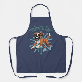 Es ist Zoomie Time Boxer Schürze
