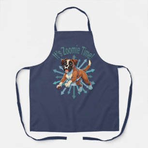 Es ist Zoomie Time Boxer Schürze