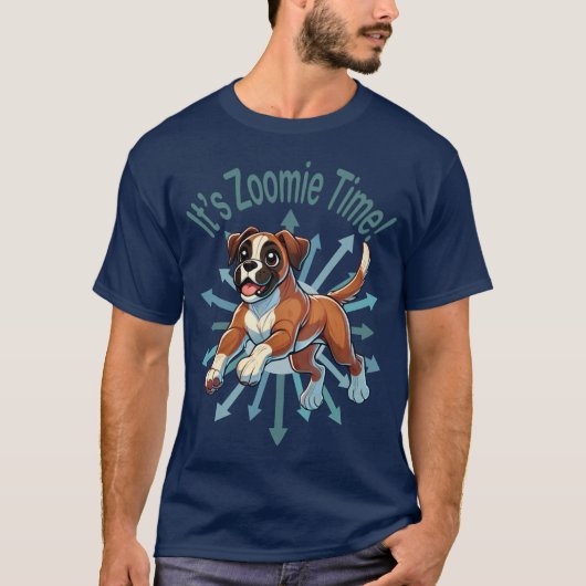 Es ist Zoomie Time Boxer T-Shirt (Vorderseite)