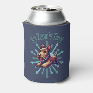 Es ist Zoomie Time Brown Scotty Dosenkühler