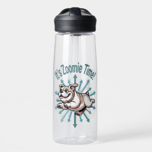 Es ist Zoomie Time Bulldog Trinkflasche