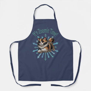 Es ist Zoomie Time Calico Cat Schürze