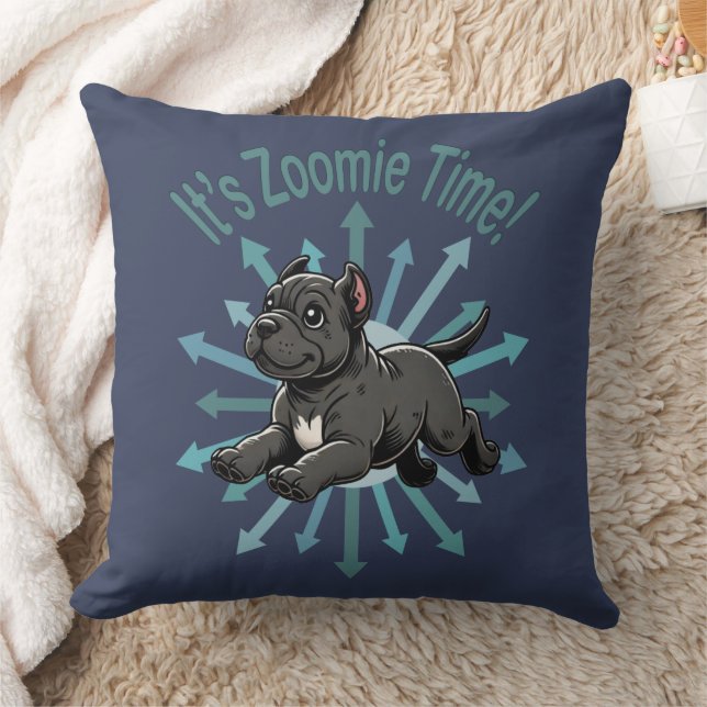Es ist Zoomie Time Cane Corso Kissen (Decke)