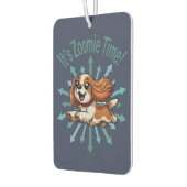 Es ist Zoomie Time Cavalier Spaniel Autolufterfrischer (Links)