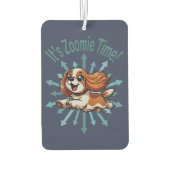 Es ist Zoomie Time Cavalier Spaniel Autolufterfrischer (Rückseite)