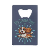 Es ist Zoomie Time Cavalier Spaniel Geldbeutel Flaschenöffner (Rückseite)