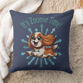 Es ist Zoomie Time Cavalier Spaniel Kissen