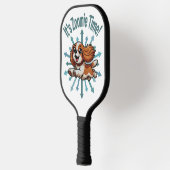 Es ist Zoomie Time Cavalier Spaniel Pickleball Schläger (Links)