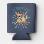 Es ist Zoomie Time Chihuahua Dosenkühler (Vorderseite)