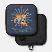 Es ist Zoomie Time Chihuahua Topflappen (Vorderseite/Rückseite)