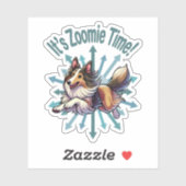 Es ist Zoomie Time Collie Aufkleber (Blatt)
